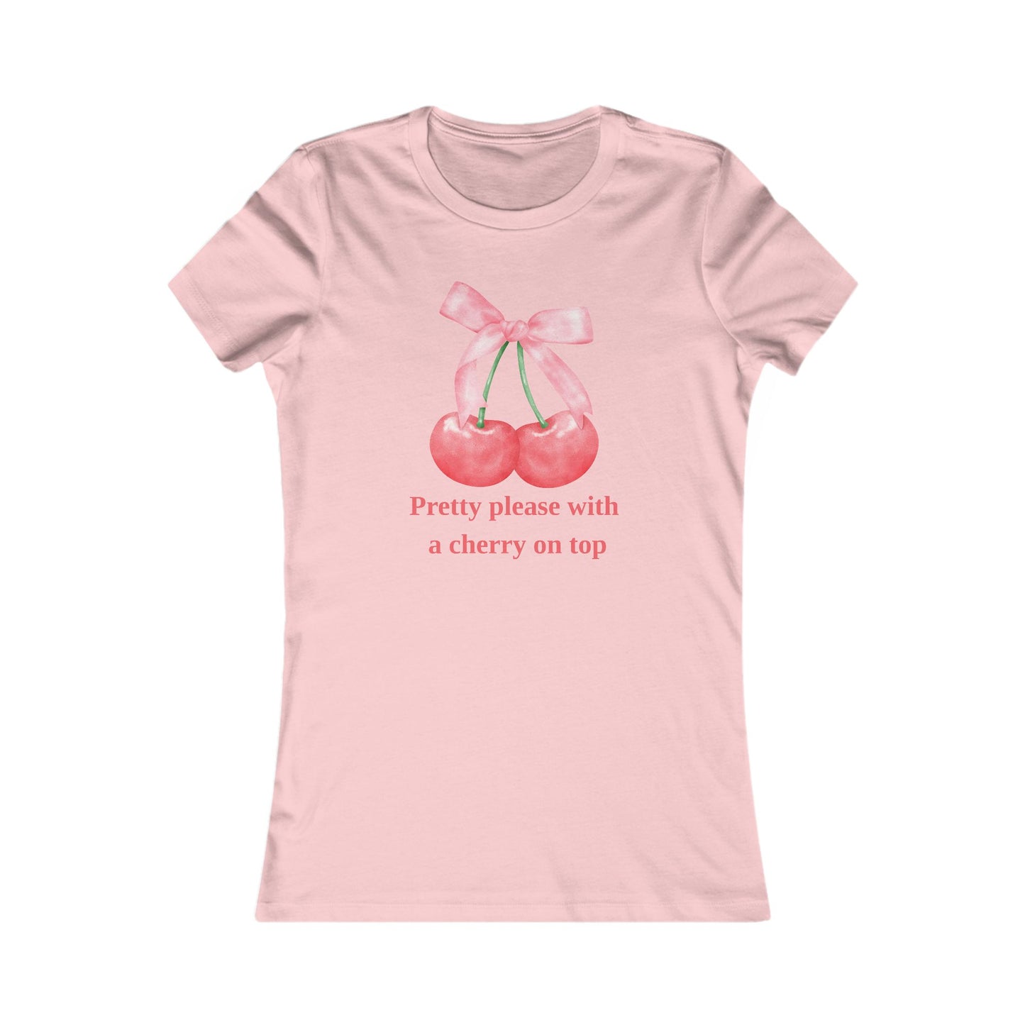 Cute Coquette Top Y2K Girl Soft Cherry Tee