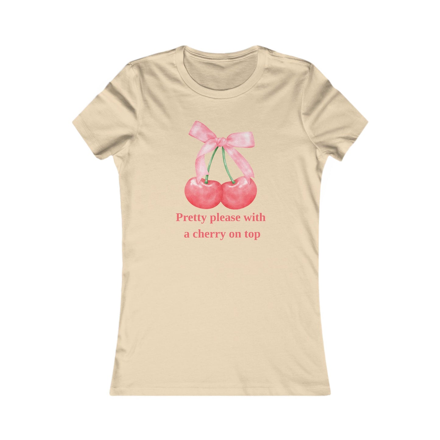 Cute Coquette Top Y2K Girl Soft Cherry Tee