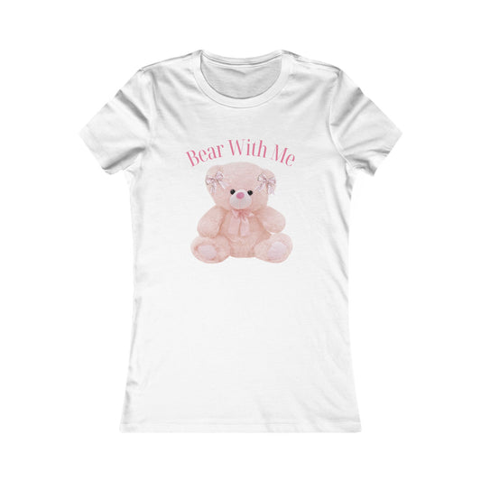Cute Teddy Bear Coquette Y2K Soft Girl Girly Tee