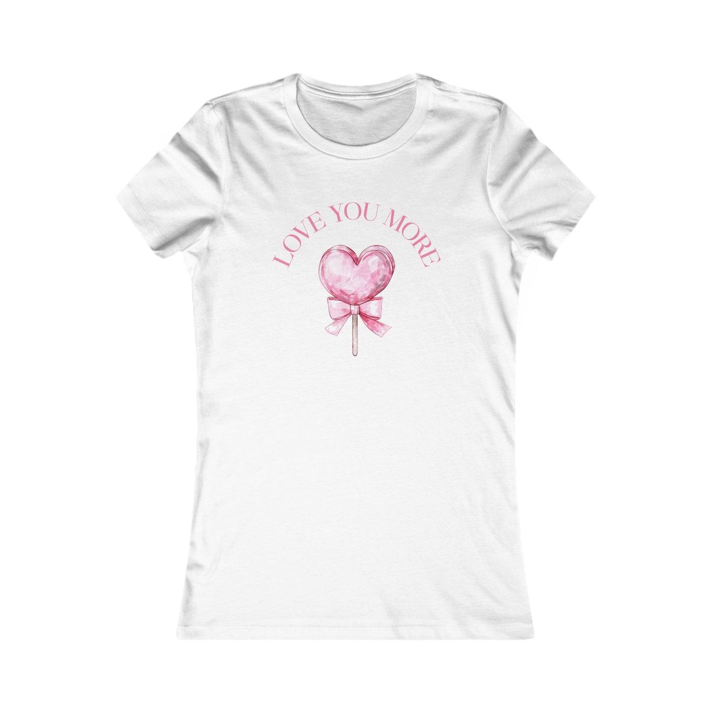 Love You More Heart Lollipop Tee