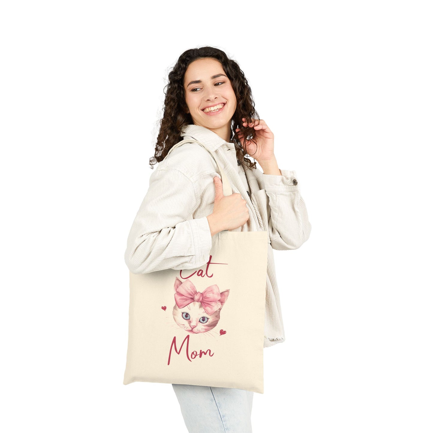 Cat Mom Tote Bag – Cute Canvas Tote for Cat Lovers