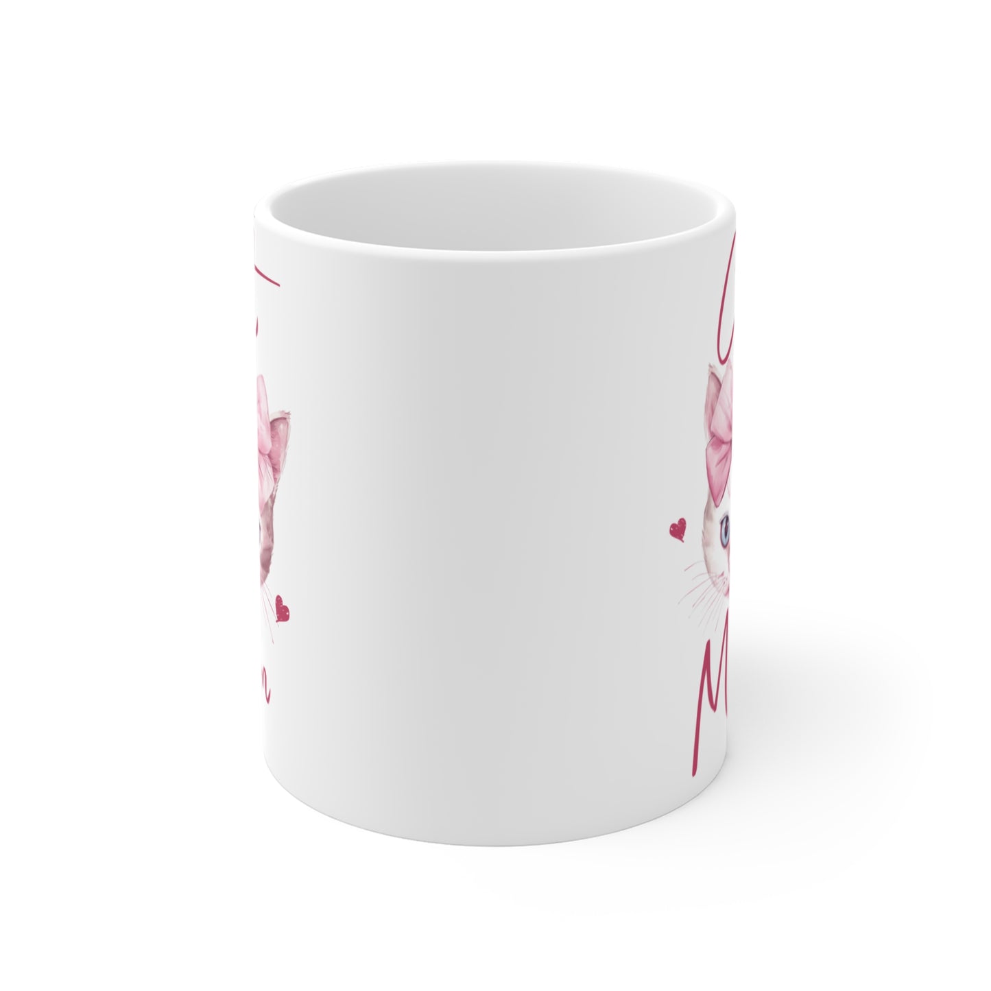 Cat Mom Mug – Cute Pink Cat Coffee Cup