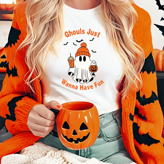 Halloween Ghoste Tshirt Spookie Season Halloween Cuteful Shirt